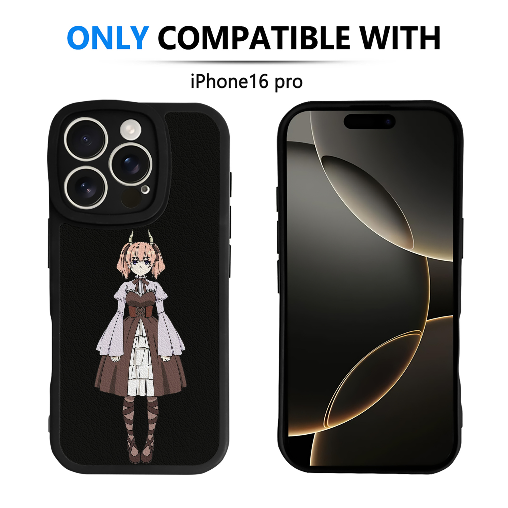 （画像用） 葬送のフリーレン Frieren 【iPhone 16シリーズ対応】シリコンスマホケース（レザー調） 材質：シリコン